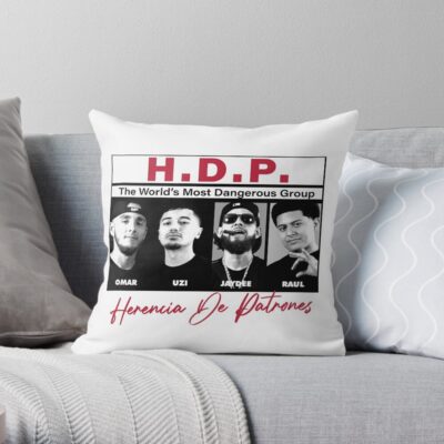 Herencia De Member Patrones 2022 Concert Tour Throw Pillow Official Herencia De Patrones Merch