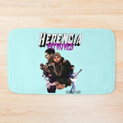 Herencia De Corrido Patrones World Tour 2022 Concert White Bath Mat Official Herencia De Patrones Merch